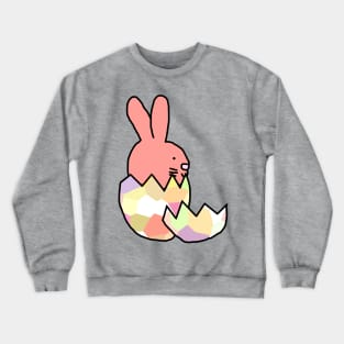 Cute Rose Bunny Rabbit Hatching from Egg Crewneck Sweatshirt